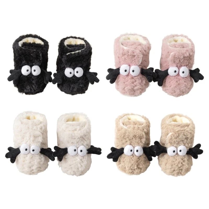 Thicken Fleece Booties Stylish Unisex Shoes Provide More Warmth in Cold Weather