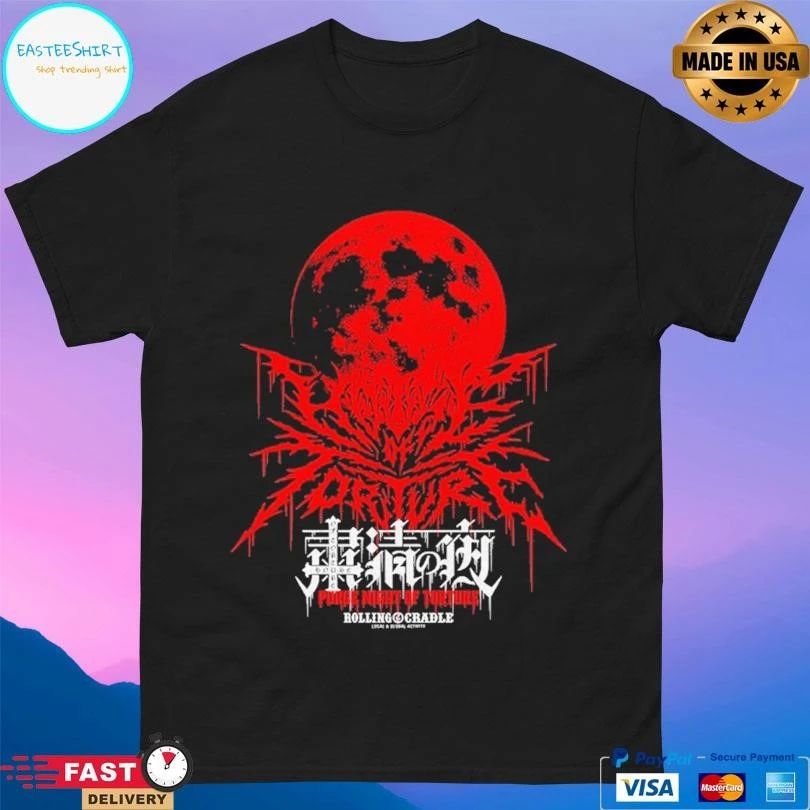 Blood Moon Purge Night Of Torture House Of Torture X Rolling Cradle T-shirts