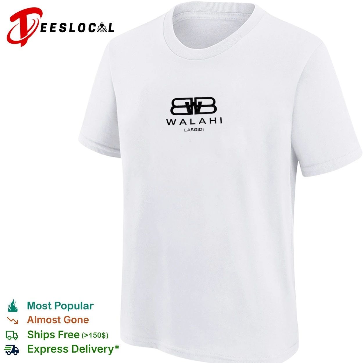 Walahi Lasgidi Lagos Streetwear Nigerian Slang T-shirt