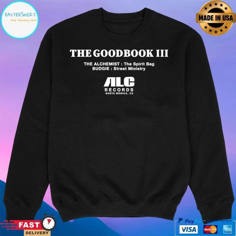 The Good Book Iii The Alchemist The Spirit Bag Budgie Street Ministry Alc Records Santa Monica Ca T-shirts