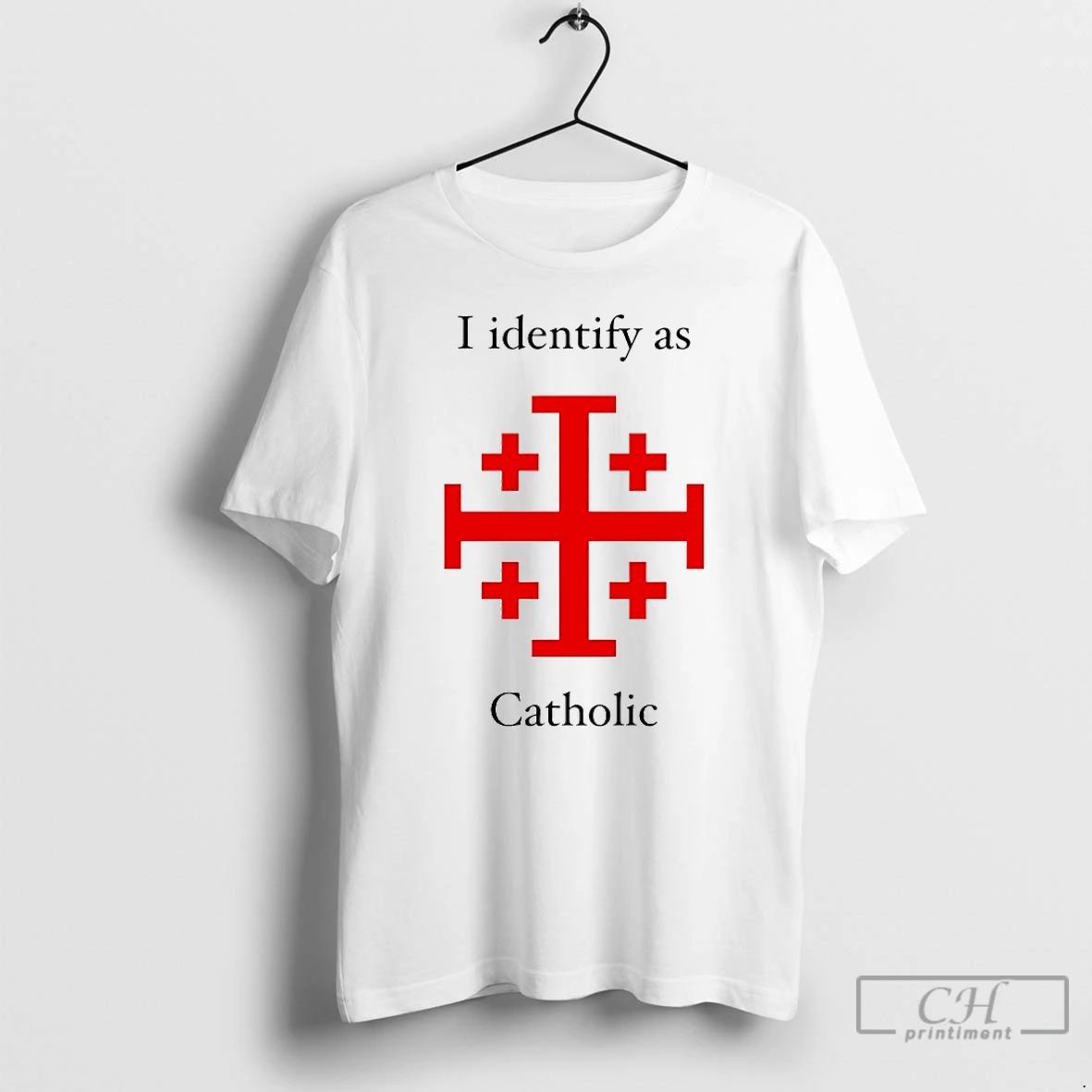 Premium I Identify As Catholic T Shirts