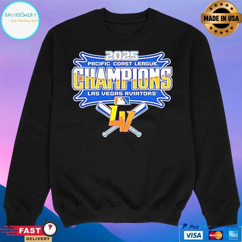 Las Vegas Aviators 2025 Pacific Coast League Champions LV T-shirts
