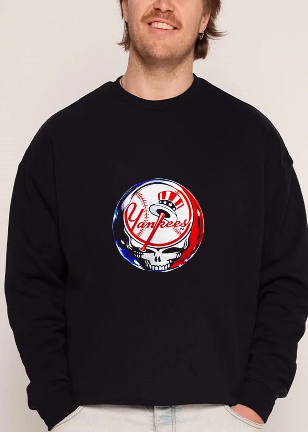 New York Yankees MLB Grateful Dead Steal Your Face Skull shirt