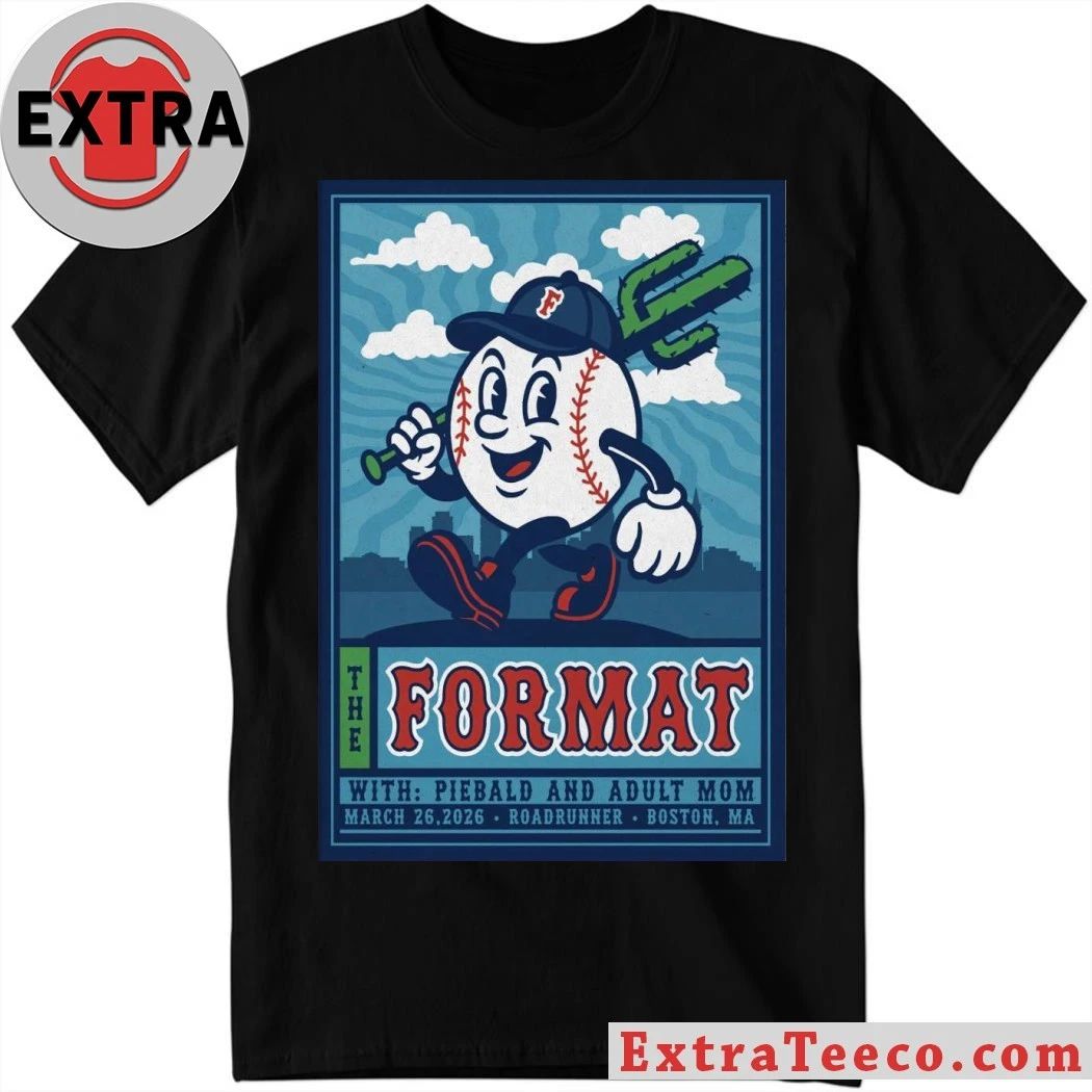 The Format Piebald, Adult Mom at Roadrunner in Boston 3.26.2026 Poster Shirt