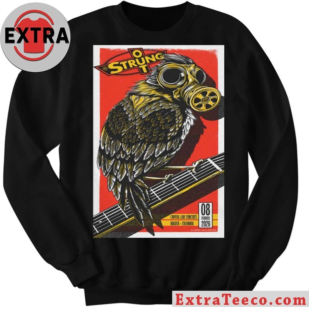 Strung Out February 8 2026 At Capital Music By Relevant Show Poster Shirt
