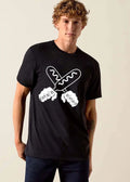 Corn Dogs Crossed Mustard Snacks Tattooed Knuckles Line Art shirt