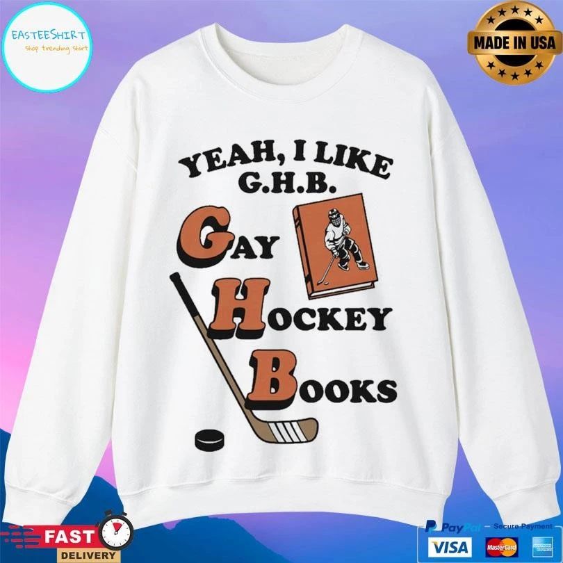 Yeah I Like G.H.B. Gay Hockey Books T-shirts