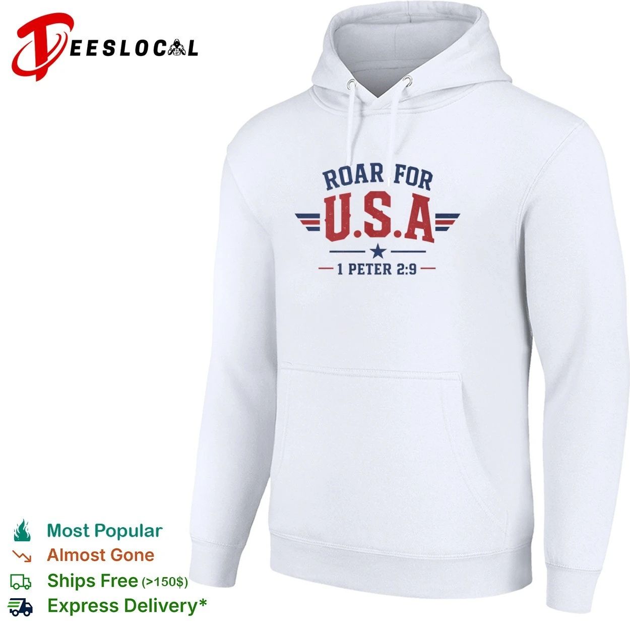 Roar for USA 1 Peter 2 9 Patriotic T-shirt