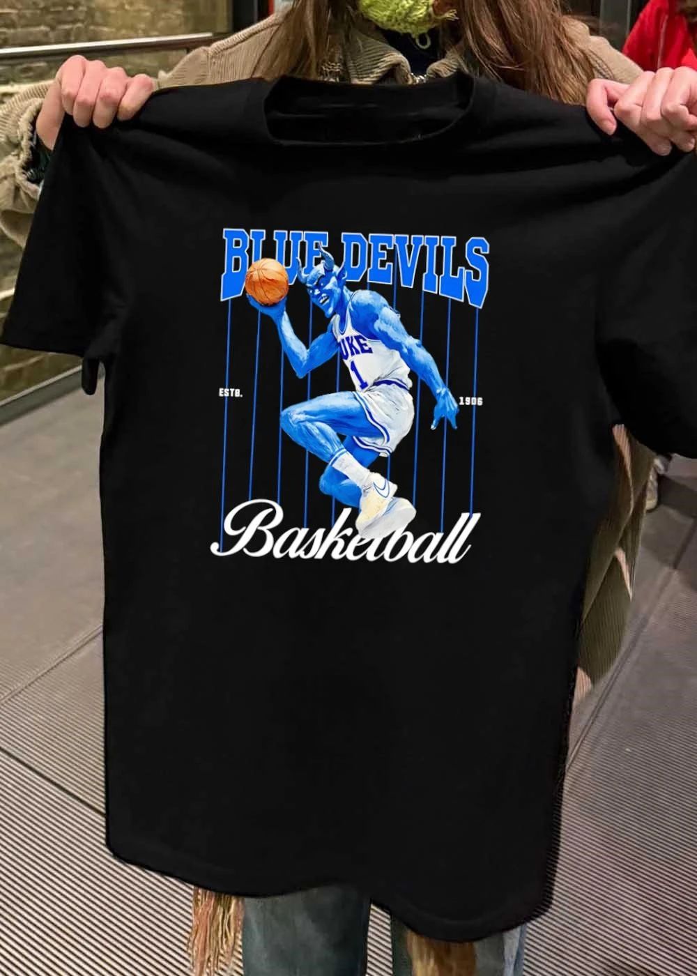 Blue Devils Basketball Duke Player Dribbling shirt