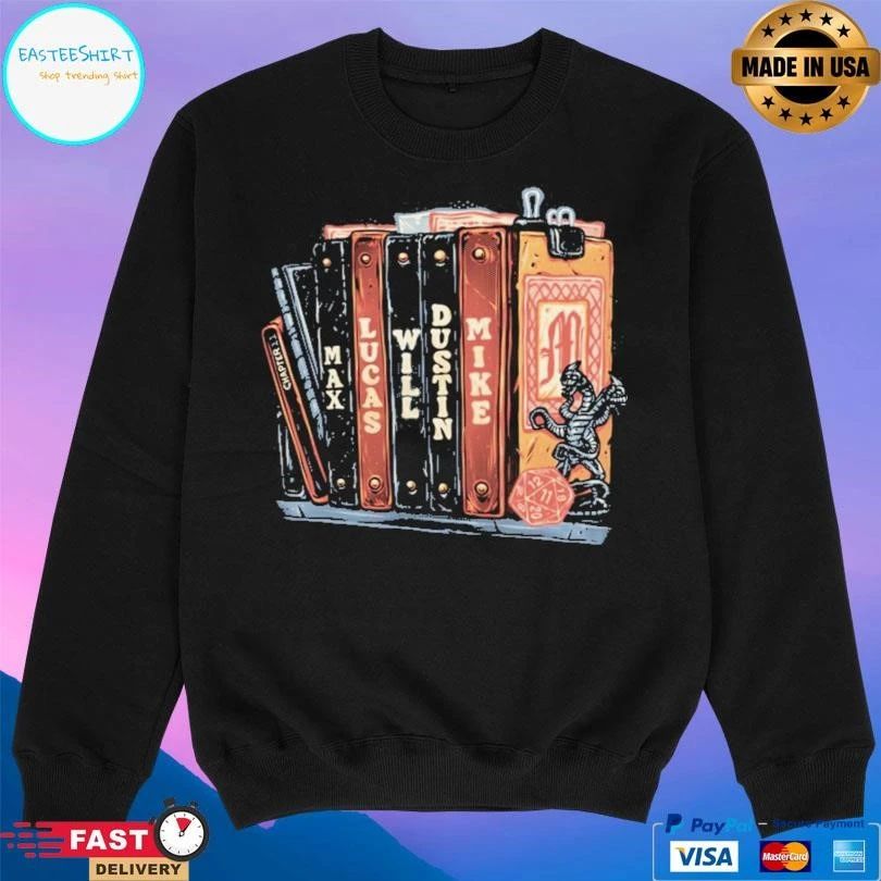 Start Of A New Chapter Book Max Lucas Will Dustin Mike T-shirts