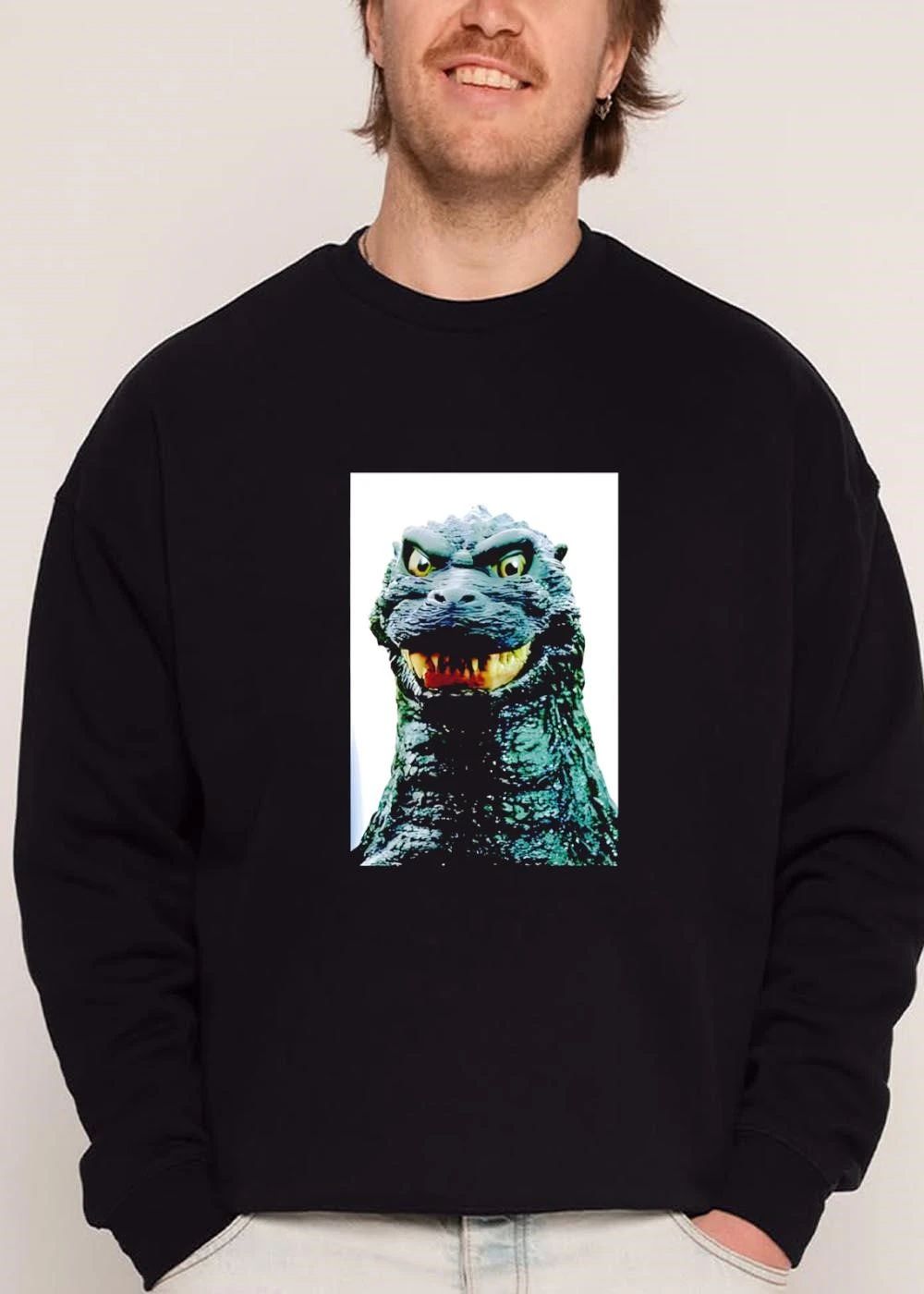 Godzilla Japanese Kaiju Monster Snarling Face Close Up Portrait shirt