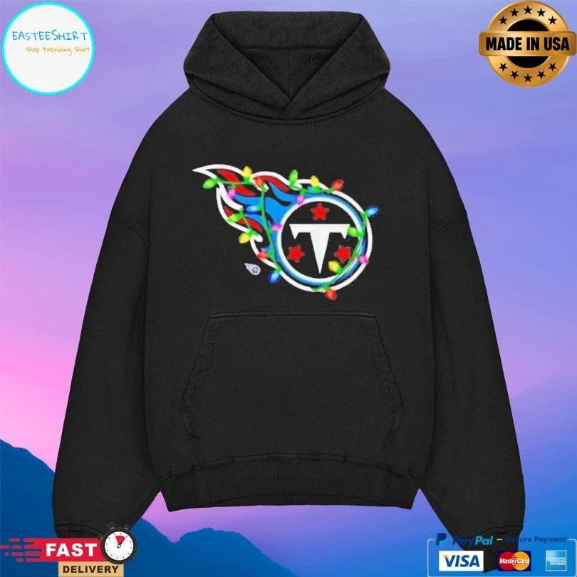 Tennessee Titans Logo Holiday Lights T-shirts