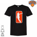 WNBA Sophie Cunningham Pointing Silhouette Custom Orange Logo Black Shirt