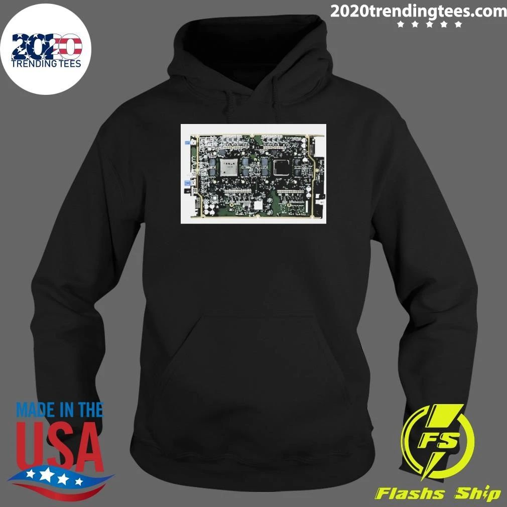 Tesla HW4 Brain Circuit Board Computer Shirt