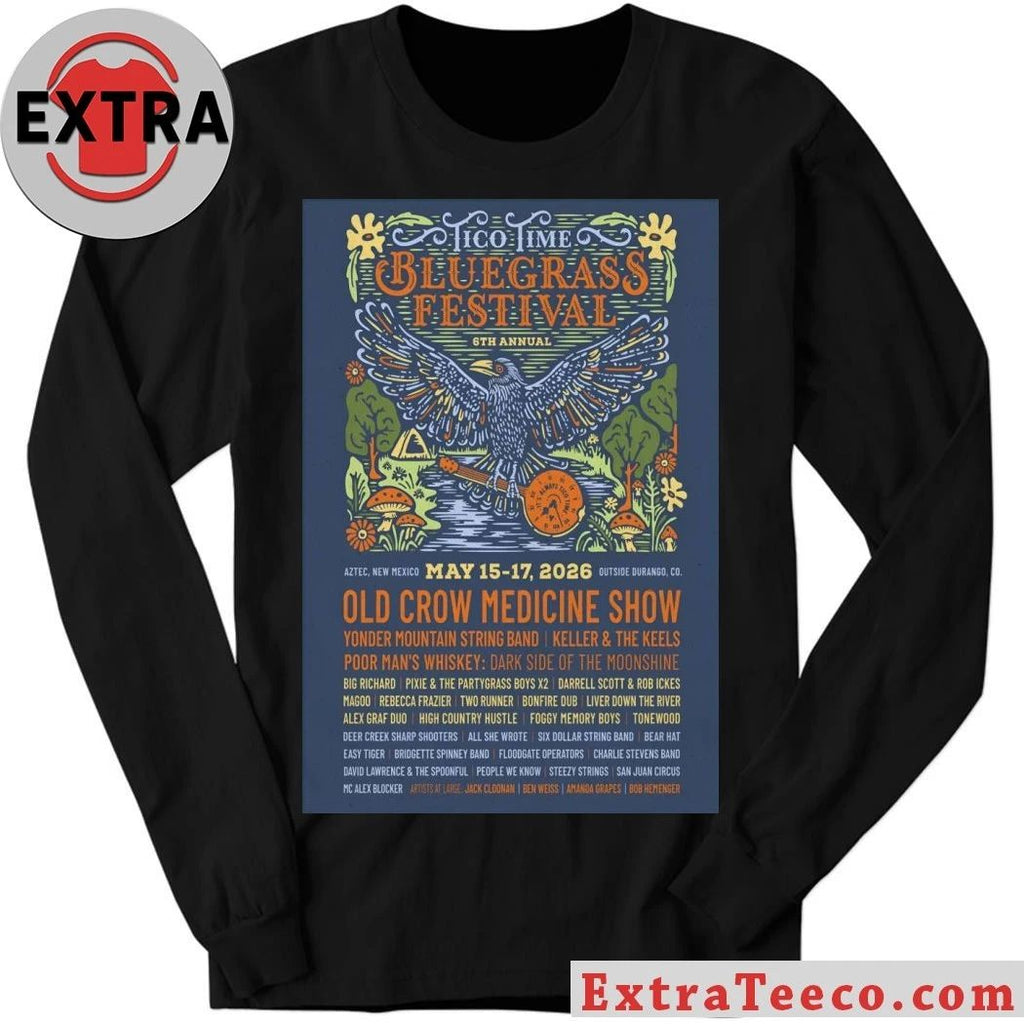 The 6th Annual Bluegrass Festival Aztec NM On May 15–17 2026 Poster Shirt