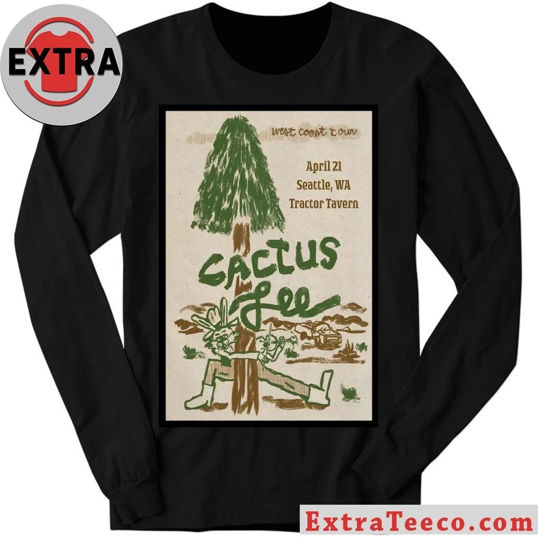Cactus Lee 4 21 2026 Seattle WA Poster Shirt