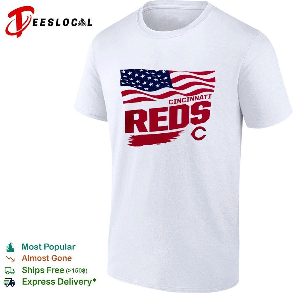 Cincinnati Reds Waving Flag Cincinnati Reds Starter T-shirt