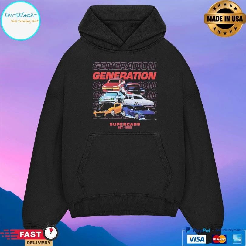 Generation Supercars Est 1960 T-shirts