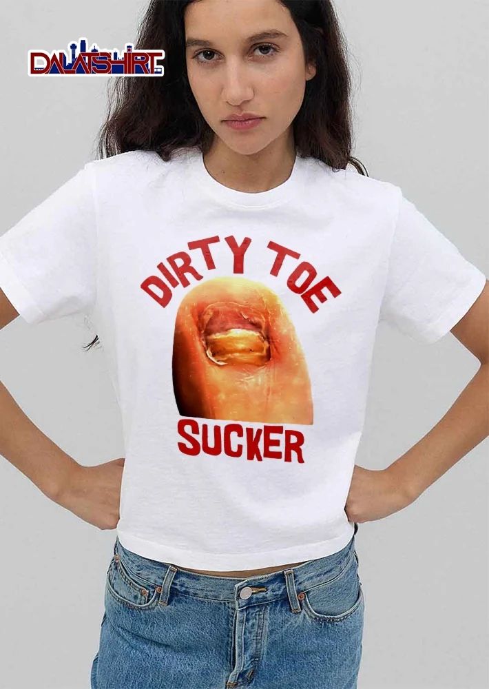 Dirty Toe Sucker Close Up Photo Infected Yellow Fungal Nail shirt