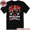 Milos Uzan Remix Heavy Logo Shirt