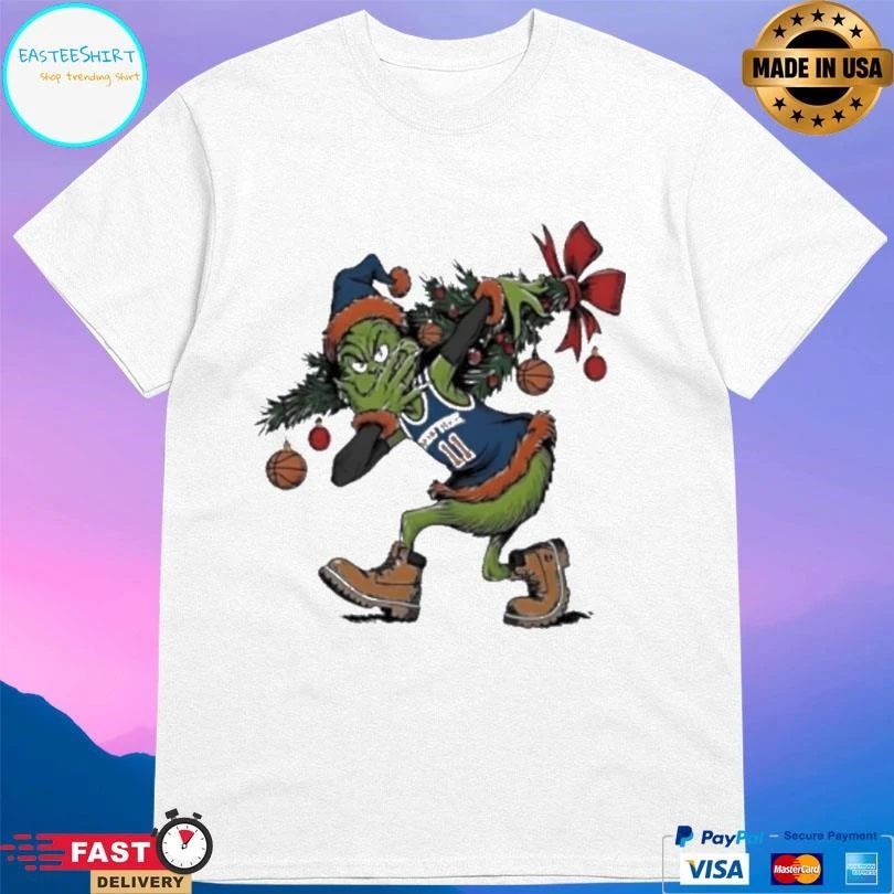 Grinch X Jalen Brunson 3 Point Celebration Christmas T-shirts