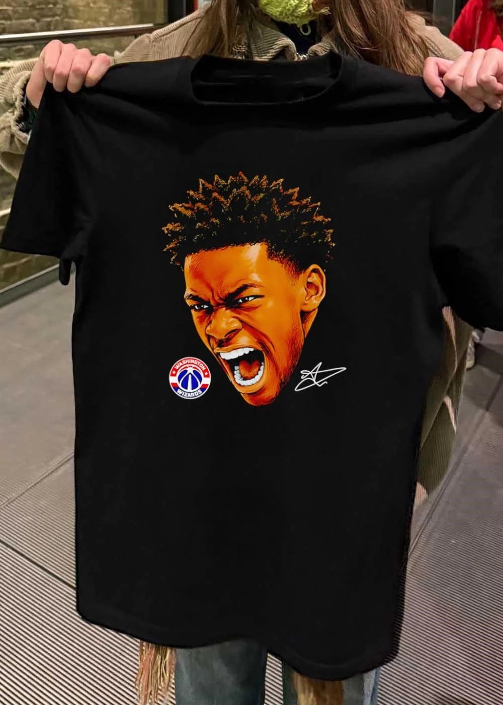 Washington Wizards Basketball Player Screaming Illustration T-Shirt