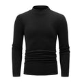 Autumn and Winter Semi High Neck Fashionable Base Long Sleeved Top Solid Color