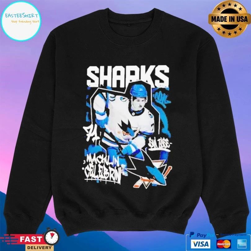 San Jose Sharks Macklin Celebrini Star Moment T-shirts