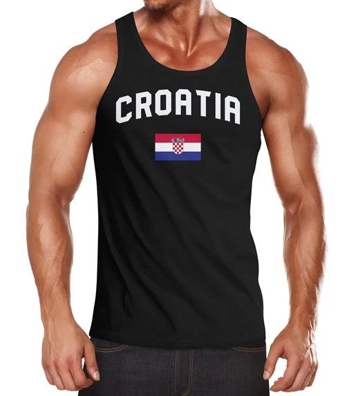 Mens Tank Top Croatia Croatia Hrvatska World Cup Soccer World Cup 2018