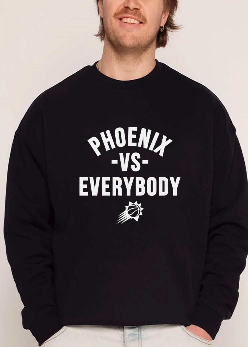 Phoenix Suns NBA Vs Everybody Sunburst Streaking Basketball Logo shirt