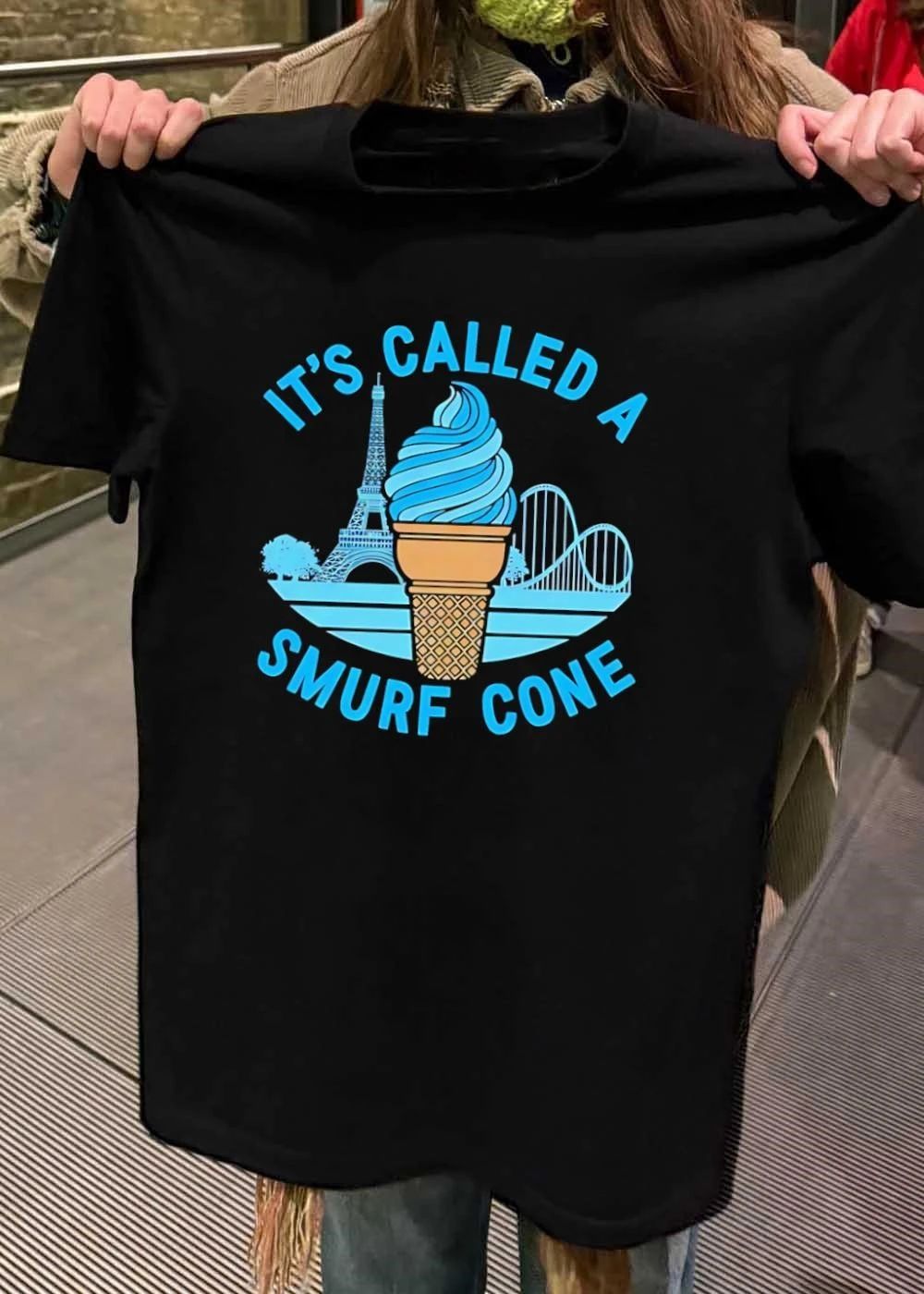 Ice Cream Eiffel Tower Amusement Park Shirt It Is Called a Smurf Cone T-Shirt