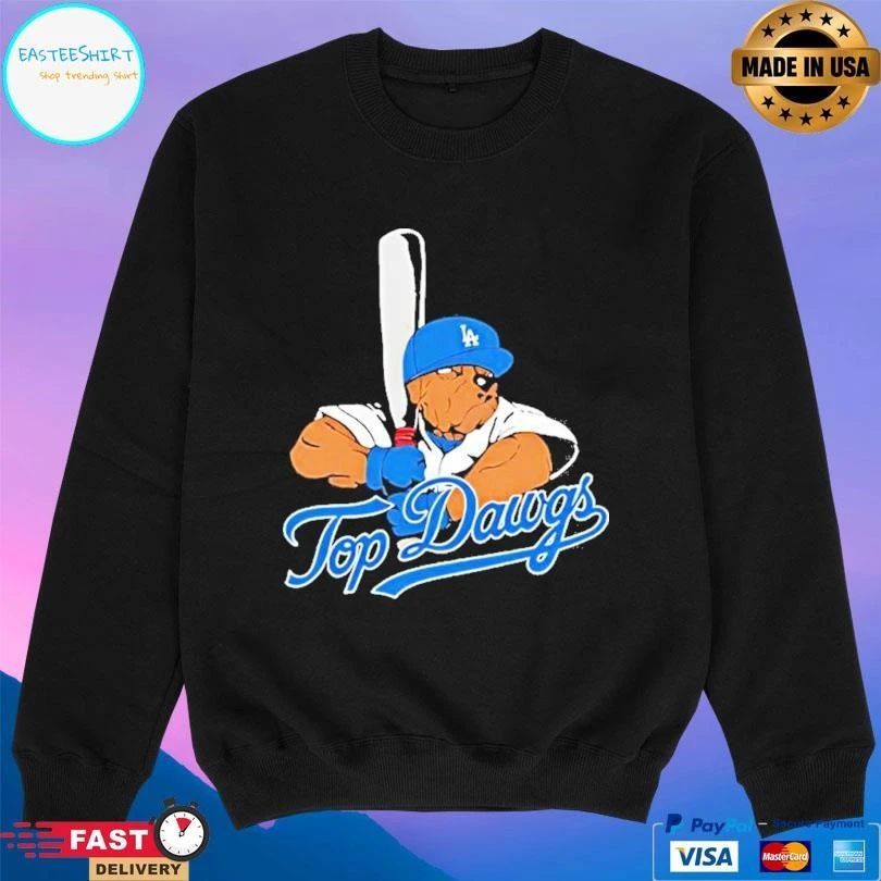 Dawgs X Los Angeles Dodgers Bulldog Mascot T-shirts