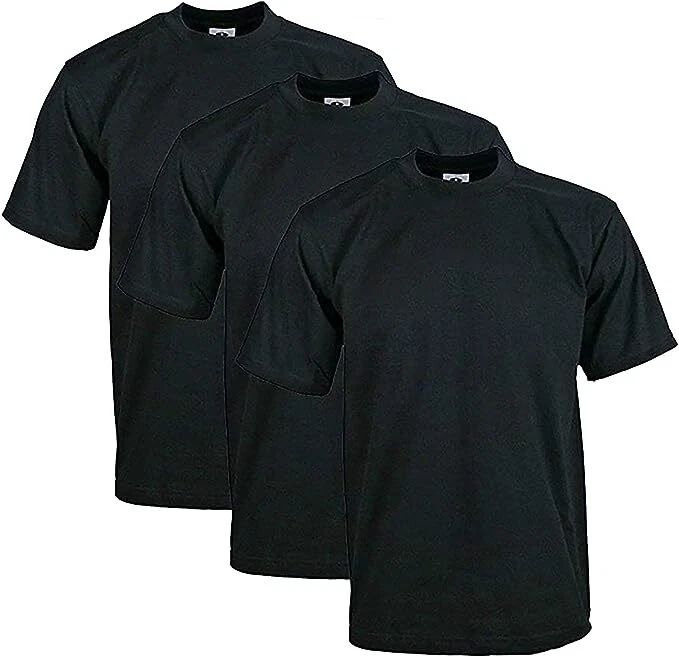 Pro Club Men's 3-Pack Heavyweight Cotton Short Sleeve Crew Neck T-Shirt, X-Large
