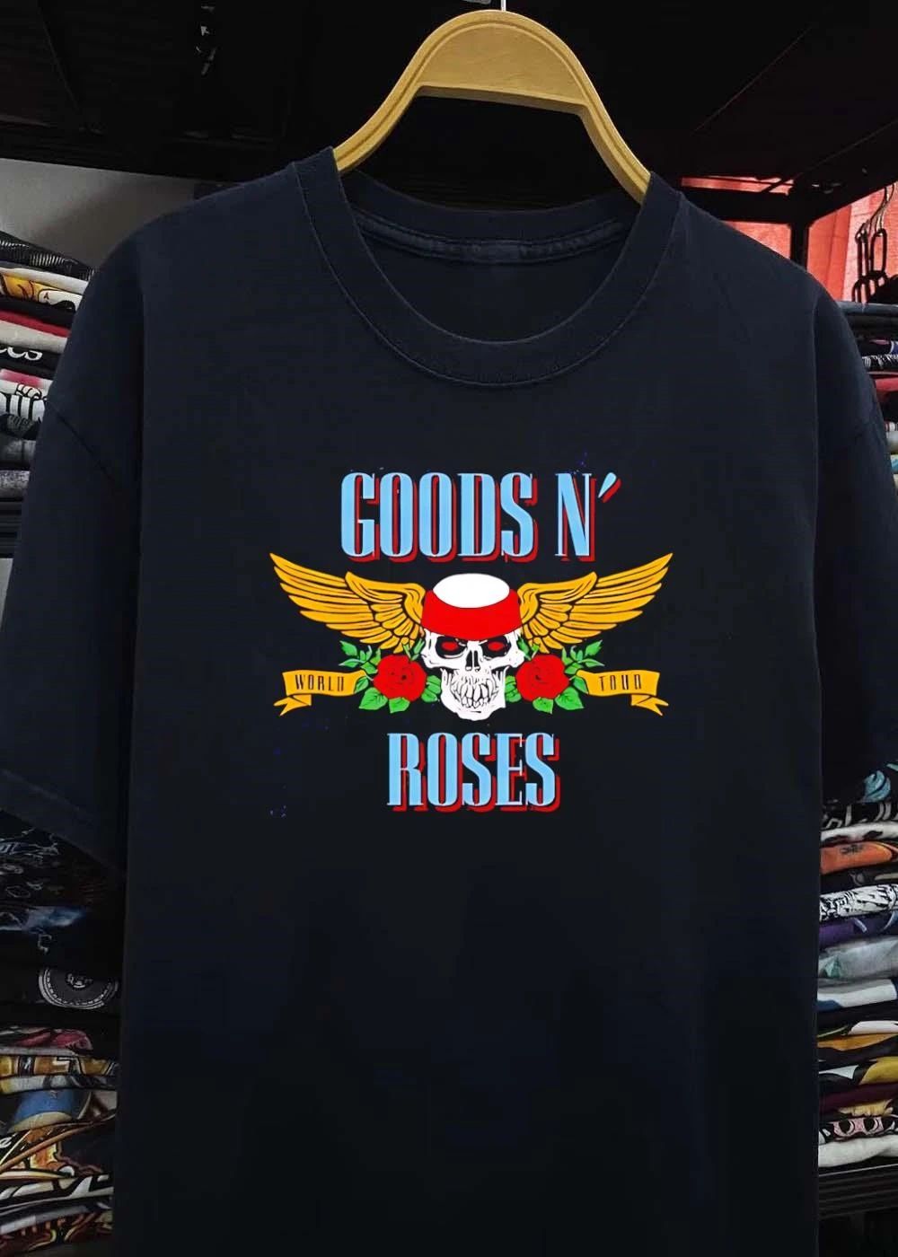 Goods N Roses World Tour Skull Wing T-Shirt