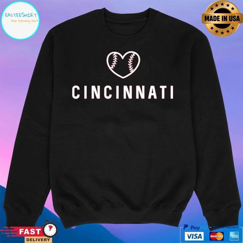 Cincinnati Baseball Heart T-shirts