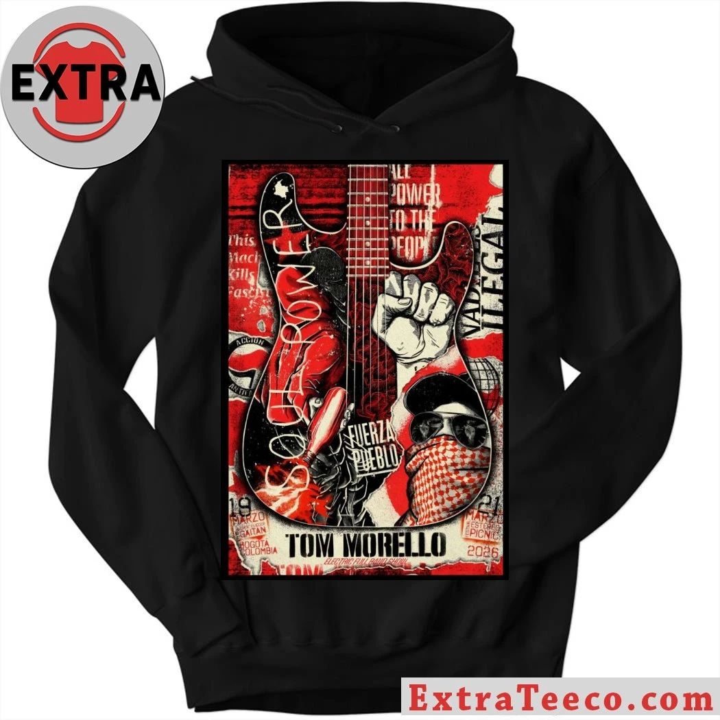 Tom Morello Mar 21 2026 Parque Simón Bolívar in Bogotá Colombia Poster Shirt