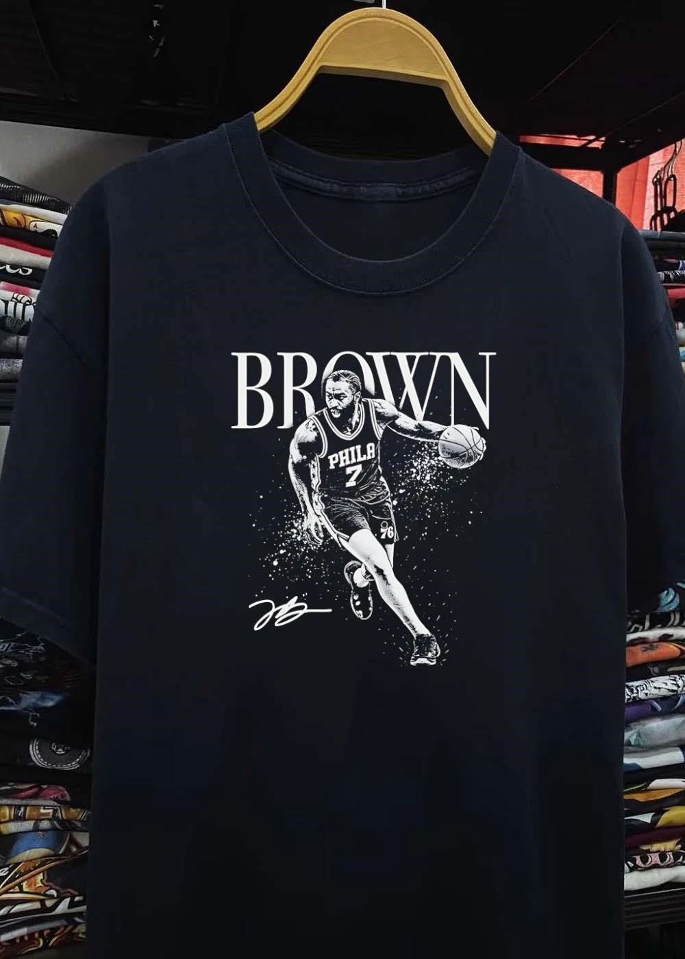 Jb Brown Dribbling Basketball Phila 76ers Shirt