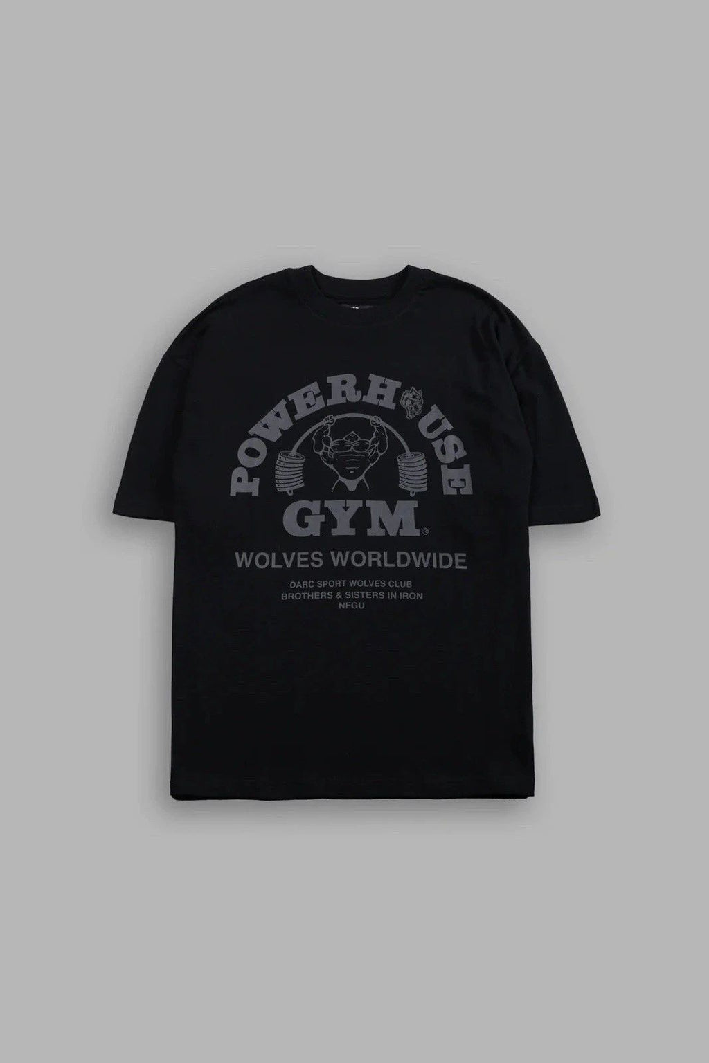 Darc Sport Powerhouse of the Wolves Premium Oversized Tee in Black SIZE XL (NEW)
