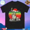 Statue Of Liberty Aunt Tifa Christmas 2025 Vintage T-shirts