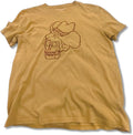 Lucky Brand Tee Shirt (Size XL) - WESTERN SKULL Embroidered 100% Cotton T-Shirt