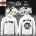 Seattle Mariners Seattle Steelheads Celebrated 50 seasons Negro Leagues Baseball T-Shirt