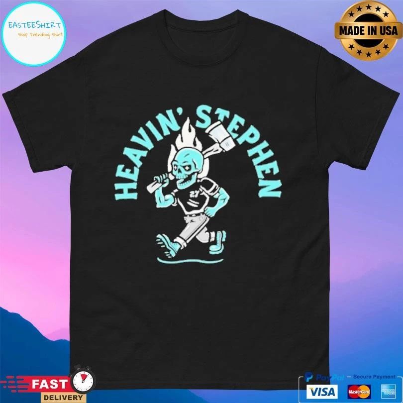 Heavin Stephen Skull Axe Throwing T-shirts
