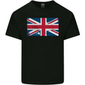 Distressed Union Jack Flag Great Britain Mens Cotton T-Shirt Tee Top