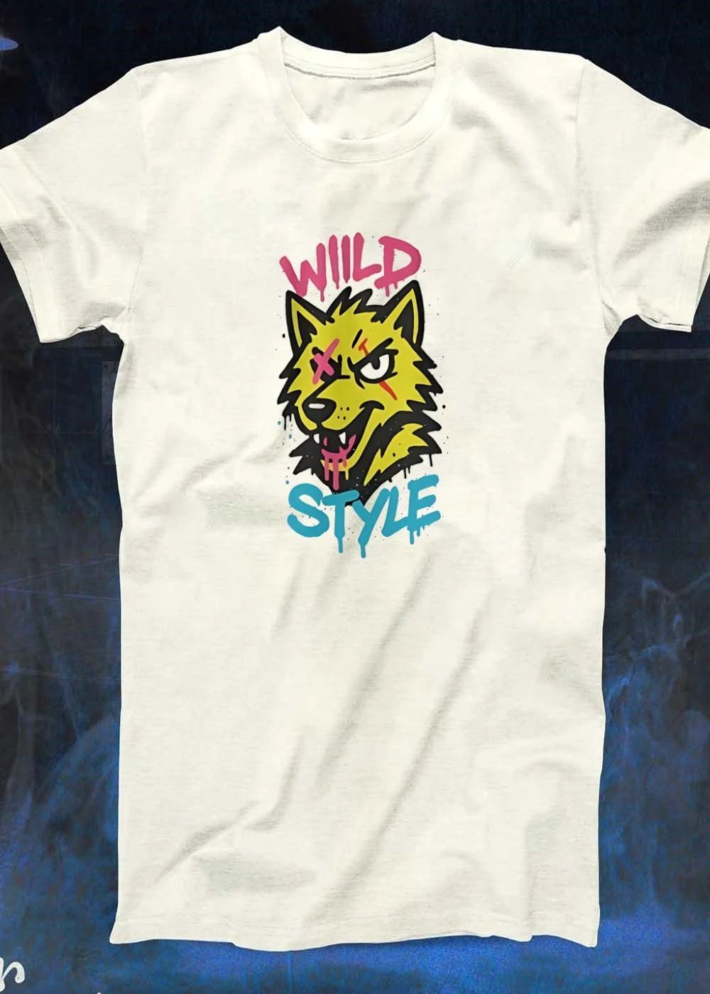 Wild Style Wolf Graffiti Art T-Shirt