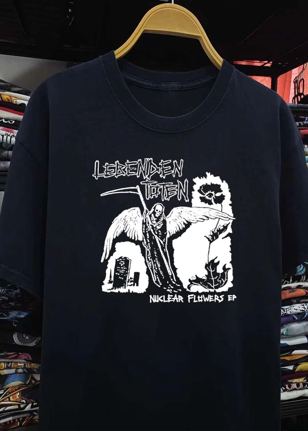 Lebenden Toten Nuclear Flowers Grim Reaper Death shirt