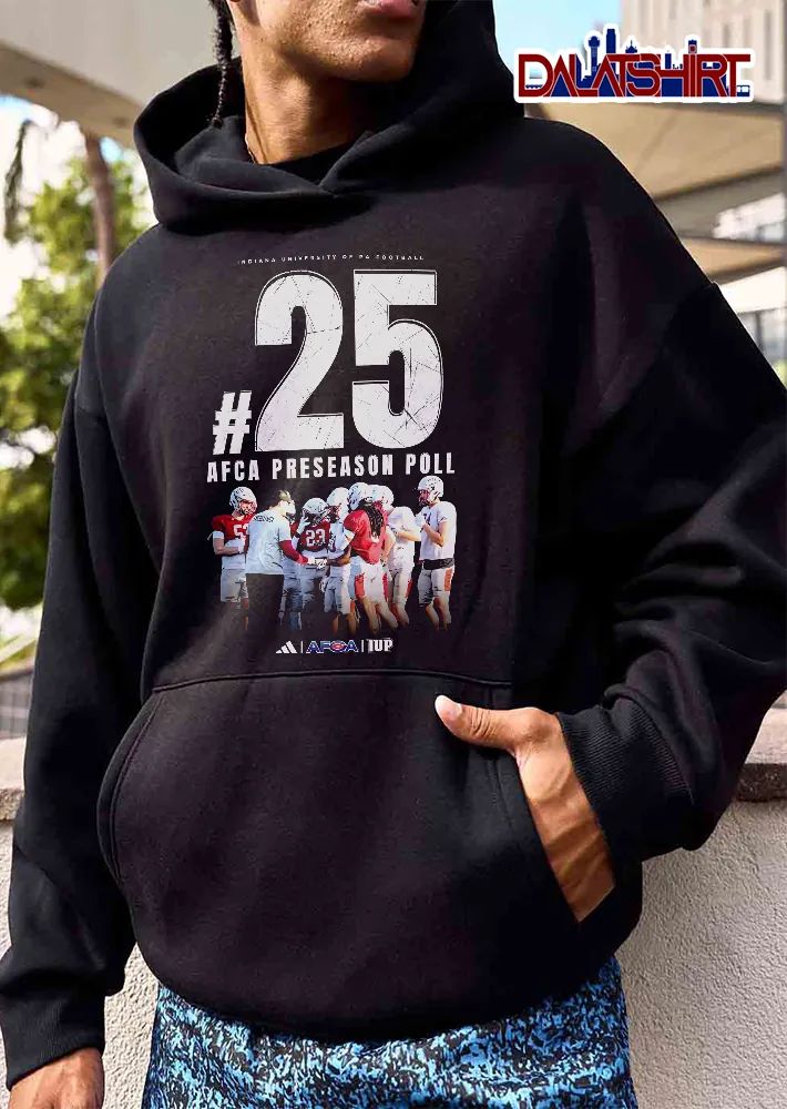 Indiana University Of Pennsylvania Football NCAA 25 Afca Preseason Poll Coach Talking To Players Practice Photo shirt
