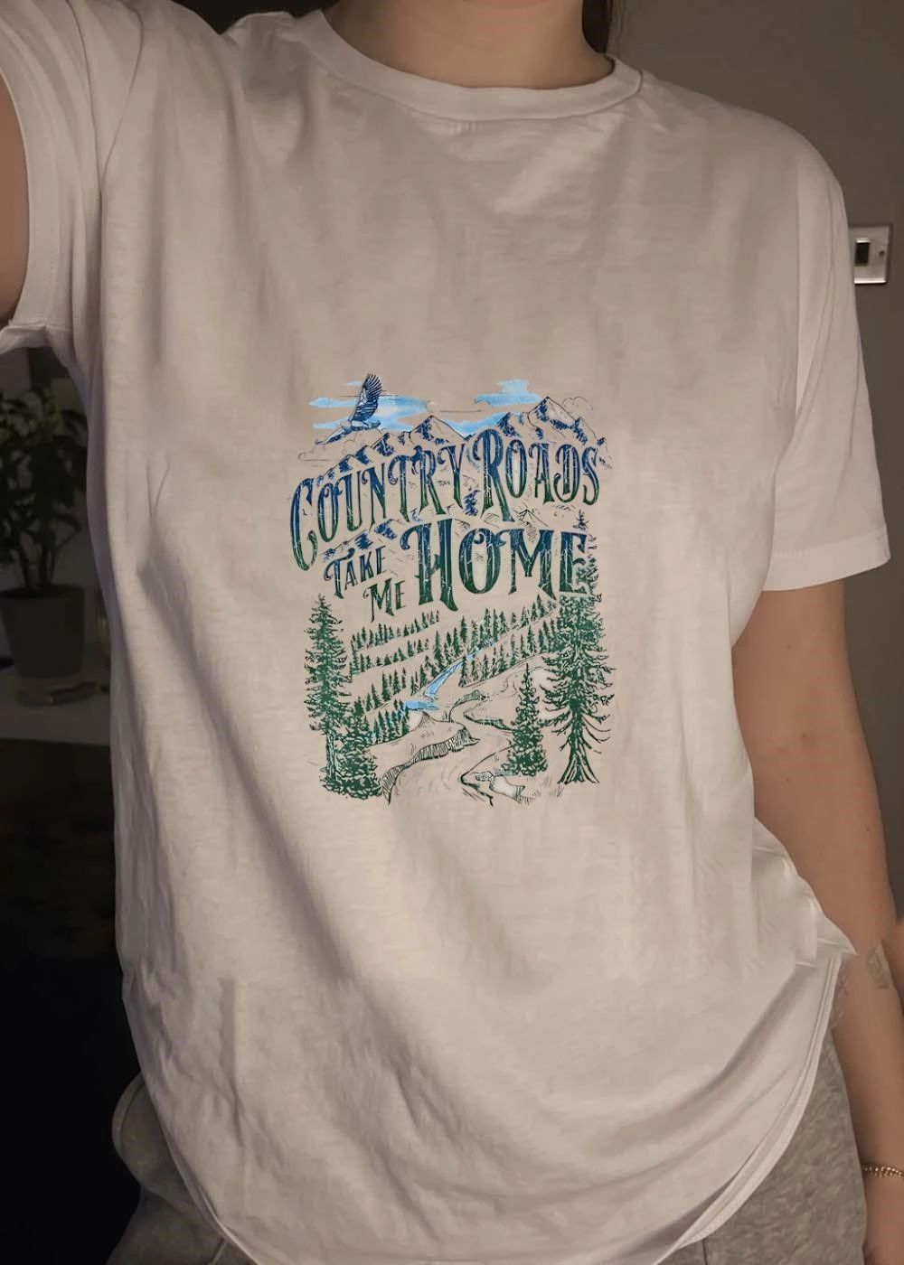 Apparel Country Roads Take Me Home Eagle Mountain Forest T-Shirt