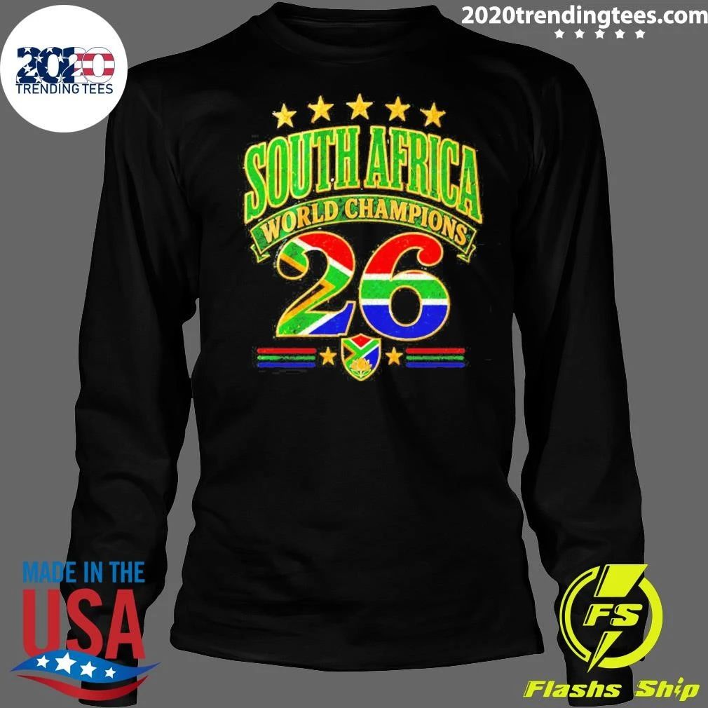 South Africa 2026 World Champions flag shirt