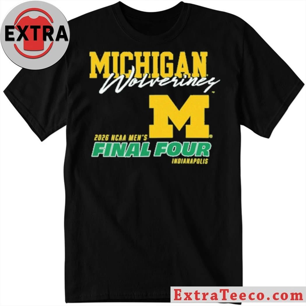 Original Michigan Wolverines 2026 NCAA Men’s Final Four Indianapolis Basketball Logo T-Shirt – Top-Rated Gift for College Basketball Lovers