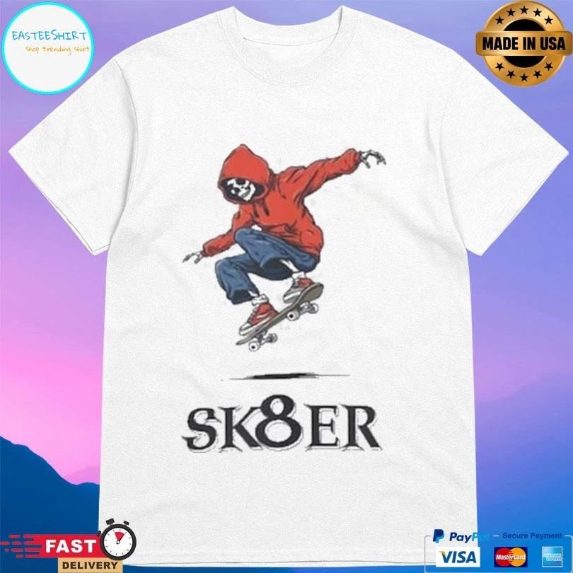 Sk8er Skater Skeleton T-shirts